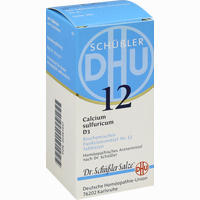 Biochemie 12 Calcium Sulfuricum D3 Tabletten Dhu-arzneimittel 200 Stück