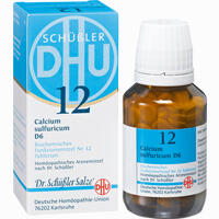 Biochemie 12 Calcium Sulfuricum D6 Tabletten Dhu-arzneimittel gmbh & co. kg 200 Stück - ab 3,10 €