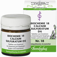 Biochemie 18 Calcium Sulfuratum D6 Tabletten 80 Stück - ab 2,73 €