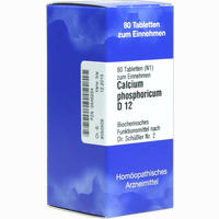 Biochemie 2 Calcium Phosphoricum D12 Tabletten ISO-Arzneimittel 80 Stück
