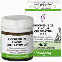 Biochemie 21 Zincum Chloratum D12 Tabletten 80 Stück - ab 2,55 €