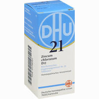 Biochemie 21 Zincum Chloratum D12 Tabletten Dhu-arzneimittel 80 Stück