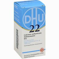 Biochemie 22 Calcium Carbonicum D12 Tabletten Dhu-arzneimittel gmbh & co. kg 200 Stück - ab 5,35 €