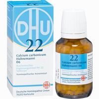 Biochemie 22 Calcium Carbonicum D6 Tabletten Dhu-arzneimittel gmbh & co. kg 200 Stück - ab 3,74 €