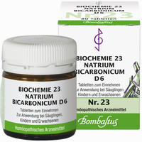 Biochemie 23 Natrium Bicarbonicum D6 Tabletten 80 Stück - ab 2,05 €