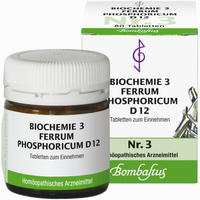 Biochemie 3 Ferrum Phosphoricum D12 Tabletten 80 Stück - ab 2,49 €