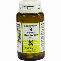 Biochemie Nestmann Nr.3 Ferrum Phosphoricum D12 Tabletten 1000 Stück - ab 3,04 €