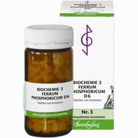 Biochemie 3 Ferrum Phosphoricum D6 Tabletten Bombastus 80 Stück - ab 1,96 €
