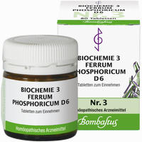 Biochemie 3 Ferrum Phosphoricum D6 Tabletten Bombastus-werke ag 80 Stück - ab 2,29 €