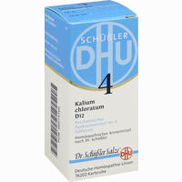 Biochemie 4 Kalium Chloratum D12 Tabletten Dhu-arzneimittel 200 Stück - ab 2,87 €