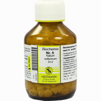 Biochemie Nestmann Nr.6 Kalium Sulfuricum D12 Tabletten 1000 Stück - ab 2,12 €