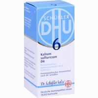 Biochemie 6 Kalium Sulfuricum D6 Tabletten 200 Stück - ab 2,95 €