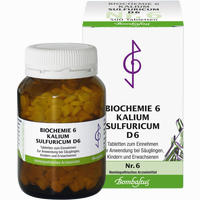 Biochemie 6 Kalium Sulfuricum D6 Tabletten Bombastus 80 Stück - ab 2,13 €