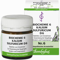 Biochemie 6 Kalium Sulfuricum D6 Tabletten Bombastus-werke ag 80 Stück - ab 2,29 €