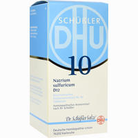 Biochemie 10 Natrium Sulfuricum D12 Tabletten Dhu-arzneimittel gmbh & co. kg 200 Stück - ab 3,31 €