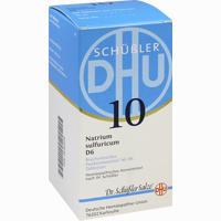 Biochemie 10 Natrium Sulfuricum D6 Tabletten Dhu-arzneimittel 200 Stück - ab 3,30 €