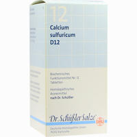 Biochemie 12 Calcium Sulfuricum D12 Tabletten Dhu-arzneimittel 200 Stück - ab 2,45 €