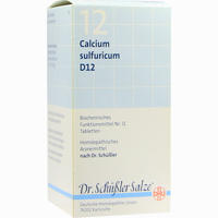 Biochemie 12 Calcium Sulfuricum D12 Tabletten Dhu-arzneimittel gmbh & co. kg 200 Stück - ab 3,46 €