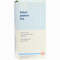 Biochemie 15 Kalium Jodatum D12 Tabletten Dhu-arzneimittel gmbh & co. kg 200 Stück - ab 3,73 €