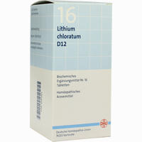 Biochemie 16 Lithium Chloratum D12 Tabletten Dhu-arzneimittel 200 Stück - ab 4,86 €