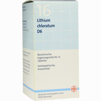 Biochemie 16 Lithium Chloratum D6 Tabletten Dhu-arzneimittel gmbh & co. kg 200 Stück - ab 4,00 €