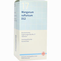 Biochemie 17 Manganum Sulfuricum D12 Tabletten Dhu-arzneimittel gmbh & co. kg 200 Stück - ab 3,89 €