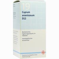 Biochemie 19 Cuprum Arsenicosum D12 Tabletten 200 Stück - ab 3,67 €