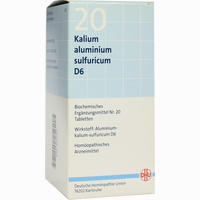 Biochemie 20 Kalium Aluminium Sulfuricum D6 Tabletten 200 Stück - ab 6,47 €