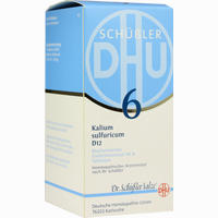 Biochemie 6 Kalium Sulfuricum D12 Tabletten Dhu-arzneimittel gmbh & co. kg 200 Stück - ab 3,74 €