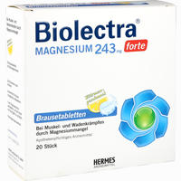 Biolectra Magnesium 243 Forte Zitrone Brausetabletten 20 Stück - ab 6,13 €