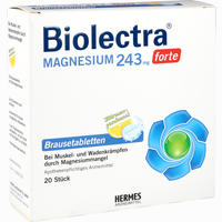 Biolectra Magnesium 243 Forte Zitrone Brausetabletten 20 Stück - ab 6,64 €