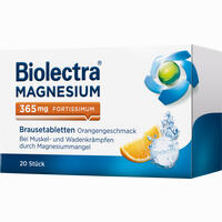 Biolectra Magnesium 365 Fortissimum Orange Brausetabletten 20 Stück - ab 6,81 €