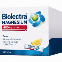 Biolectra Magnesium 400mg Ultra Direct Zitrone 100 Stück
