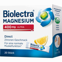 Biolectra Magnesium 400mg Ultra Direct Zitrone Pellets 20 Stück - ab 7,55 €