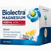 Biolectra Magnesium 400mg Ultra Direct Zitrone Pellets 20 Stück - ab 7,55 €