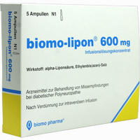 Biomo Lipon 600mg Ampullen 5 Stück - ab 25,20 €