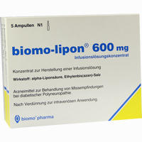 Biomo Lipon 600mg Ampullen 5 Stück - ab 27,00 €