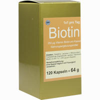 Biotin 1 X 1 Pro Tag Kapseln 60 Stück - ab 8,32 €