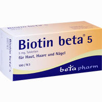 Biotin Beta 5 Tabletten 100 Stück - ab 4,61 €