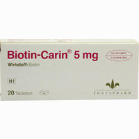 Biotin- Carin 5 Mg Lactose- Glutenfrei Tabletten 20 Stück