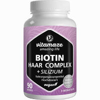 Biotin Haar Vitamine Komplex Hochdosiert + Silizium 90 Stück