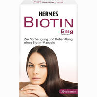 Biotin Hermes 5mg Tabletten 30 Stück - ab 12,31 €