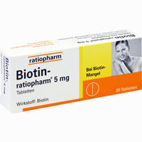 Biotin- Ratiopharm 5 Mg Tabletten 30 Stück - ab 9,07 €