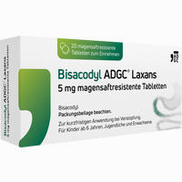 Bisacodyl Adgc Laxans 5 Mg Magensaftresistente Tabletten 20 Stück - ab 1,38 €