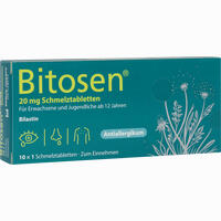 Bitosen 20mg Schmelztabletten 10 Stück - ab 3,18 €