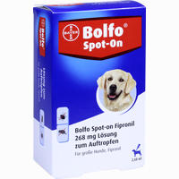 Bolfo Spot- On Fipronil für Große Hunde 268 Mg Lösung 3 Stück 