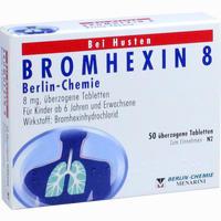 Bromhexin 8 Berlin- Chemie überzogene Tabletten  20 Stück - ab 1,44 €