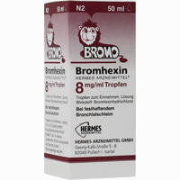 Bromhexin Hermes Arzneimittel 8mg/ml Tropfen  100 ml - ab 3,25 €