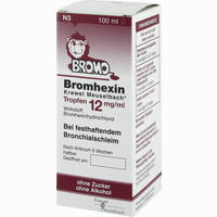 Bromhexin Krewel Meuselbach Tropfen 12mg/ml 100 ml