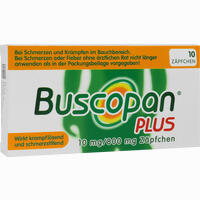 Buscopan Plus Suppositorien Pharma Gerke Arzneimittelvertriebs GmbH 10 Stück